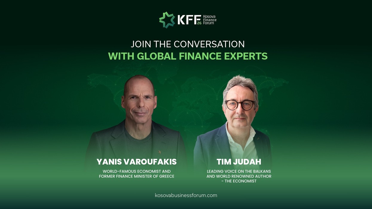 Yanis Varoufakis dhe Tim Judah pjesë e Kosova Finance Forum 2026 në Prishtinë