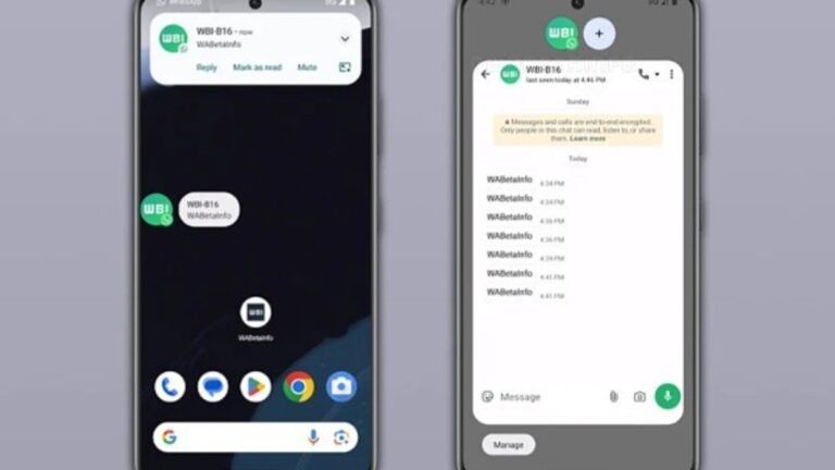 WhatsApp on Android gets notification bubbles