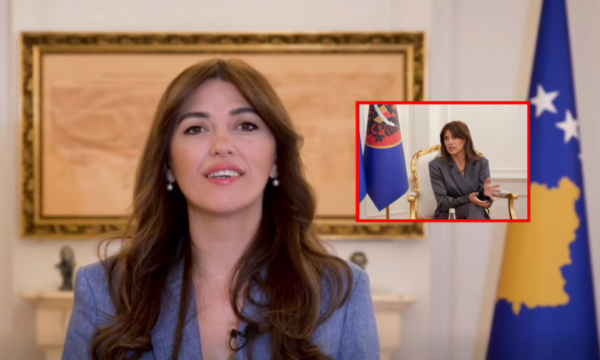 Haxhiu i drejtohet mërgatës me video për zgjedhjet, mbrapa saj nuk është më flamuri Dardan