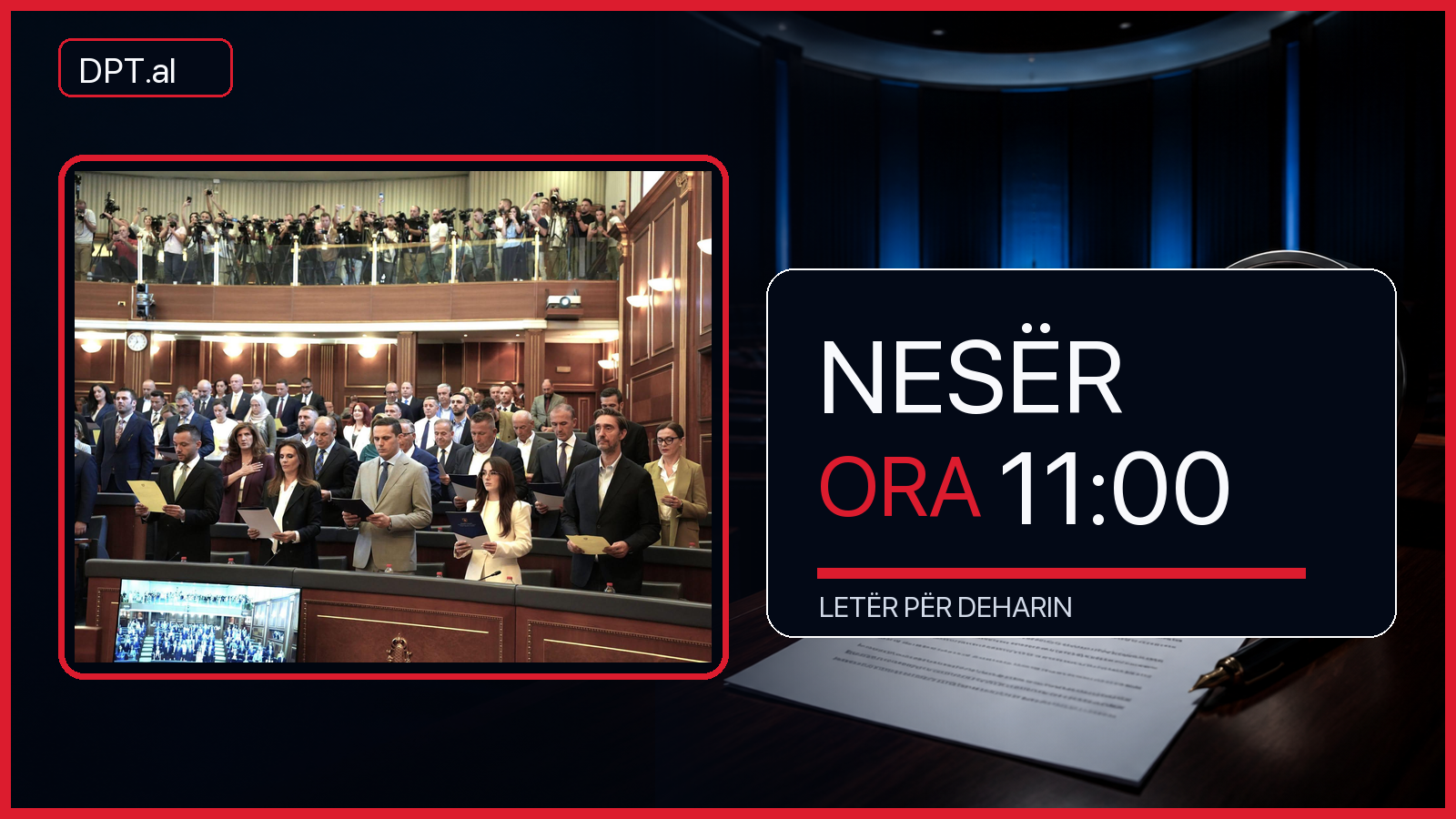 “Nesër, ora 11:00” – PDK i dërgon letër Deharit dhe kërkon vazhdimin e seancës