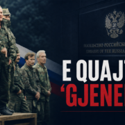 Fotomontazh editorial për mesazhin e Ambasadës ruse pas vdekjes së Ratko Mladiqit