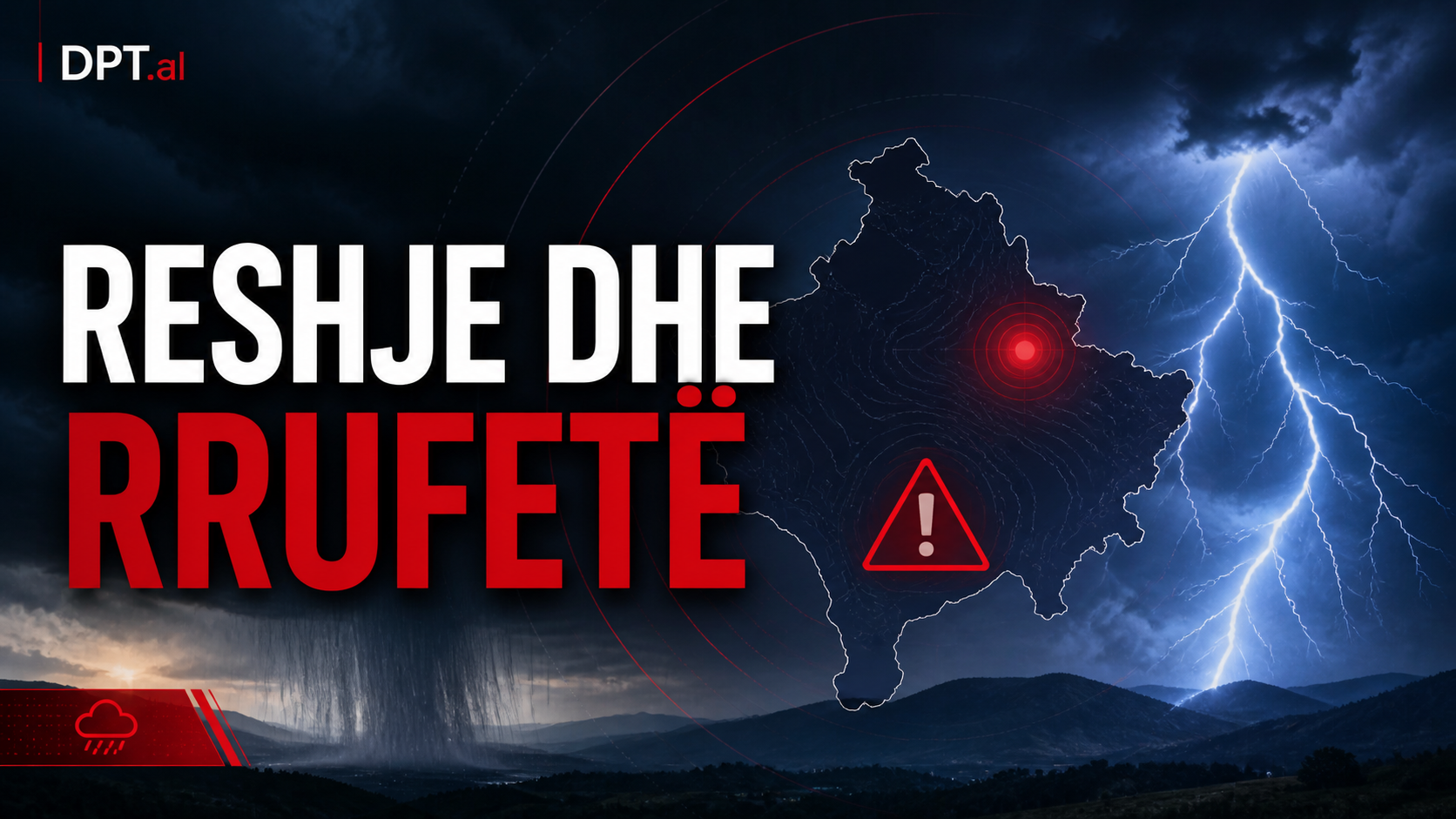 “Reshje dhe rrufe”: IHMK paralajmëron kthesë të motit gjatë ditës