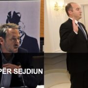 Ilir Deda dhe Bekim Sejdiu në një fotomontazh për deklaratën lidhur me presidencën