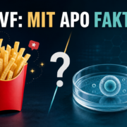 Ilustrim simbolik për mitin viral të patateve të skuqura pas transferimit të embrionit