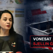 Dizajn editorial për paralajmërimin e Fitore Pacollit lidhur me vonesat në projektin e Podujevës