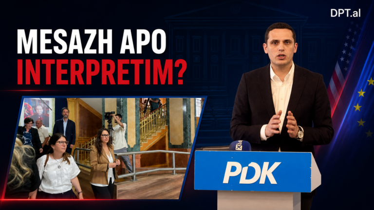 “Mesazh i qartë apo interpretim politik?” – Gruda komenton praninë e SHBA-së dhe BE-së
