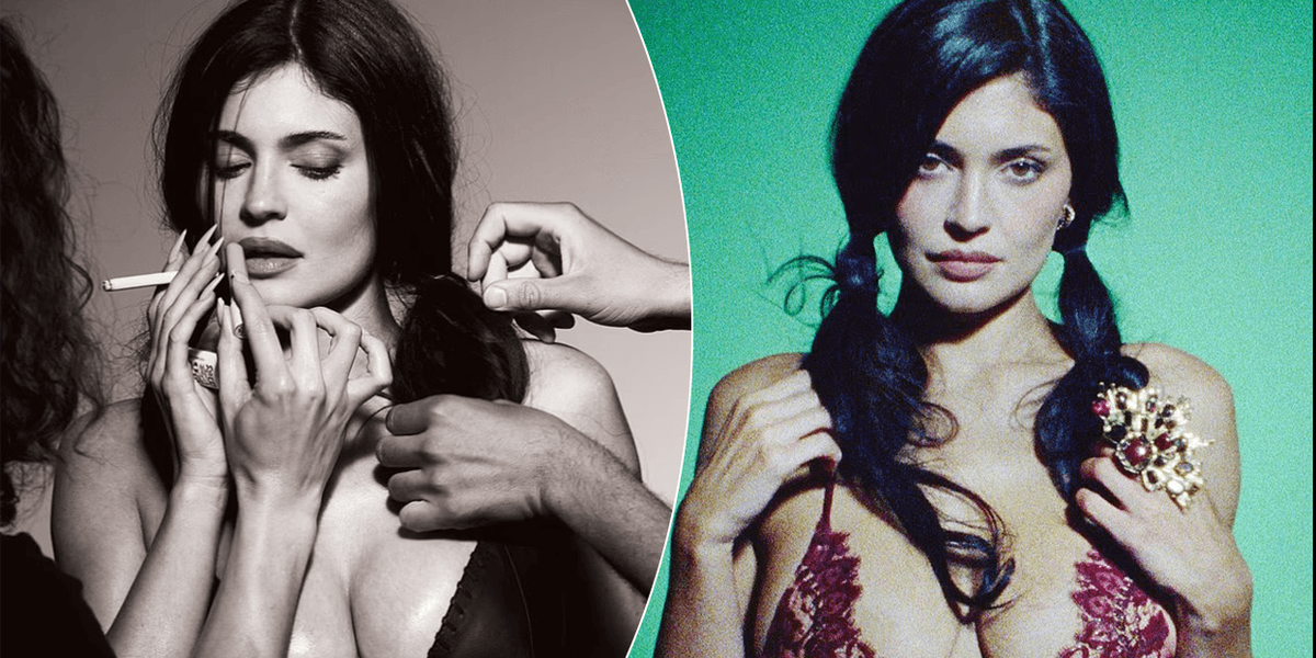 Kylie Jenner në një fotografi editoriale