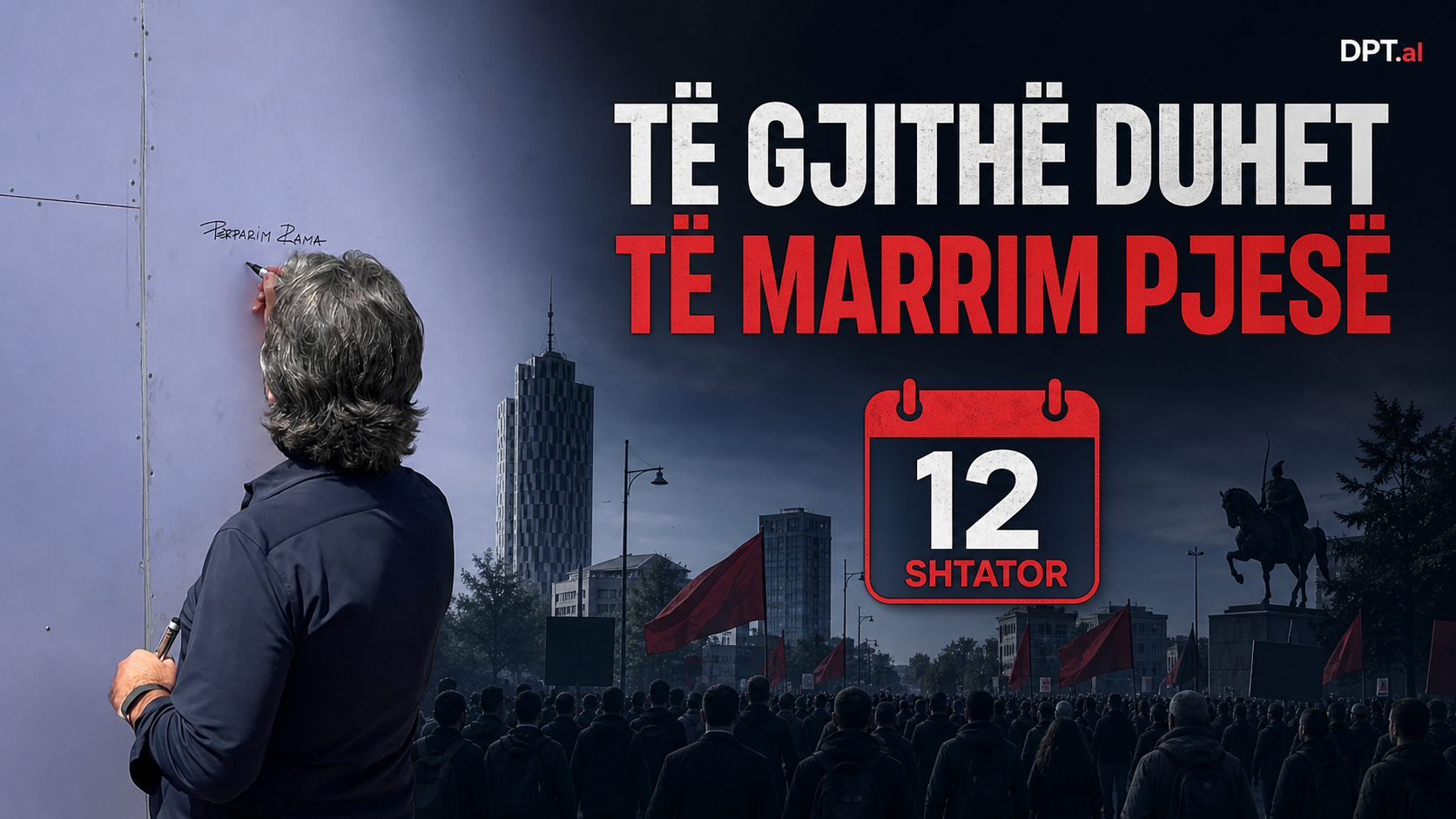 “Të gjithë duhet të marrim pjesë”, Përparim Rama fton Kosovën në marshin e 12 shtatorit