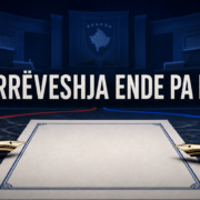 Fotomontazh simbolik për negociatat LVV-LDK rreth presidentit