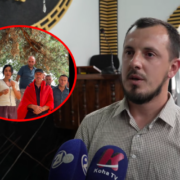 Dizajn editorial për debatin mbi përdorimin e flamujve në varrime