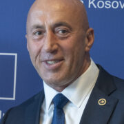 Ramush Haradinaj gjatë një paraqitjeje publike