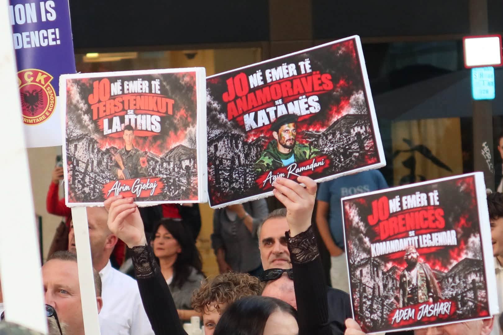 Protesta në Frankfurt e Hanover kundër dënimit të ish-krerëve të UÇK-së