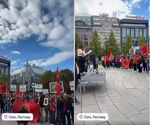 Shqiptarët në Oslo protestojnë kundër dënimit të ish-krerëve të UÇK-së