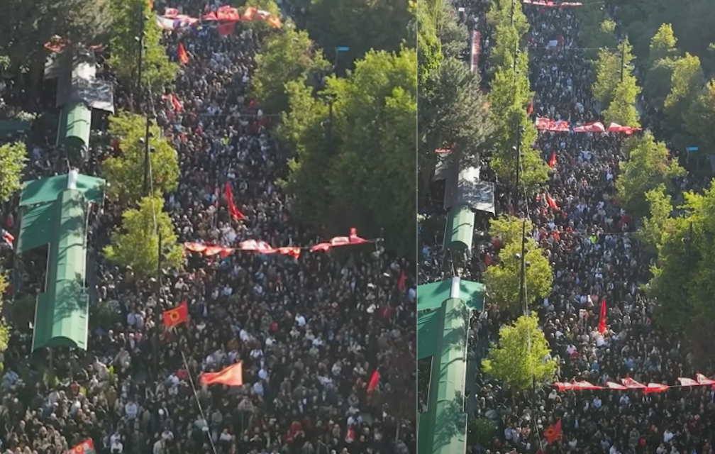 Hamza ndan pamjet e protestës të filmuara nga droni: Populli nuk e pranon padrejtësinë